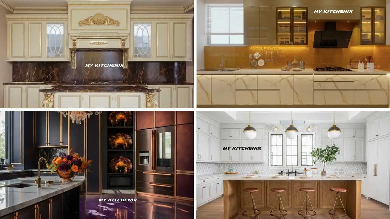 9 Ideas for an Unbelievably and Unique Luxe Gold Kitchen