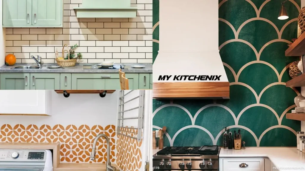 Stenciled Designs in kitchen